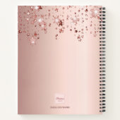 Carnet Étoiles de monogramme en or rose (Dos)