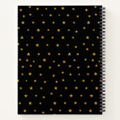 Carnet étoiles d'or sur Noir (Dos)