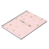 Carnet Étoiles en or rose (Côté gauche)