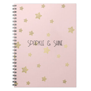 Carnet Étoiles en or rose