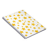 Carnet étoiles jaunes sur fond blanc (Côté Droit)