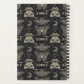 Carnet Étoiles, lunes et lune papillons cosmiques (Verso)