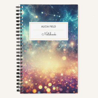 Carnet Étoiles magiques | Votre nom