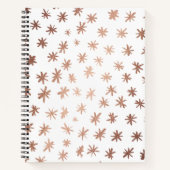 Carnet Étoiles métalliques - cuivre (Devant)