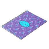 Carnet Étoiles pourpres de rose de licornes (Côté gauche)