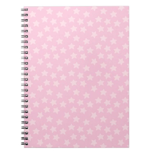 Carnet Étoiles roses simplement jetées (Devant)