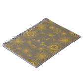Carnet Étoiles Solaires Céleste Taupe (Côté gauche)