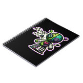 Carnet Étrange et inhabituel Purple Coeur Vert Voodoo Our (Côté gauche)