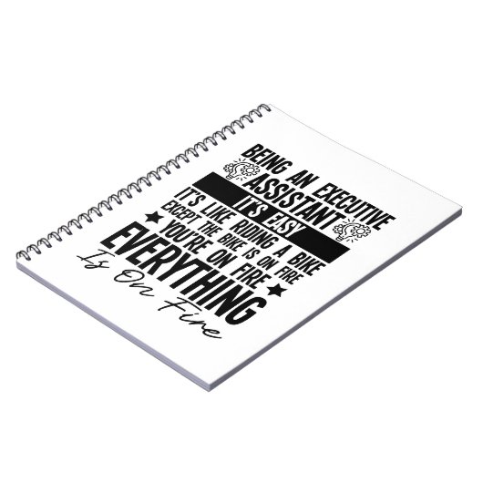 Carnet Être Adjoint Exécutif Est Facile (Côté gauche)