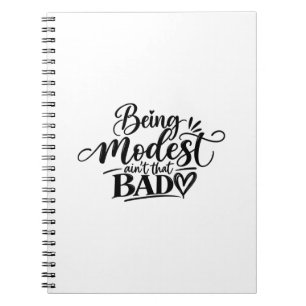 Carnet Être modeste n'est pas si mal