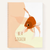 Carnet Être Poisson Rouge Moderne Illustration Vectoriell (Devant)