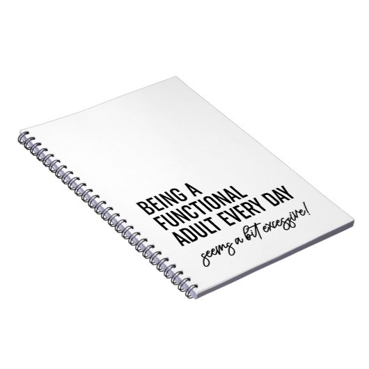 Carnet Être Un Adulte Fonctionnel Tous Les Jours (Côté Droit)