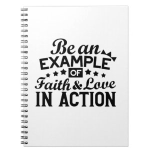 Carnet Être un exemple de foi et d'amour en action