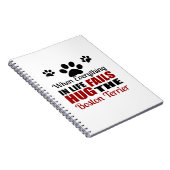 Carnet Étreignez le chien de Boston Terrier (Côté Droit)