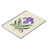 Carnet Étude botanique de l'Iris pourpre (Côté gauche)