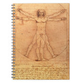 Carnet Étude d'anatomie de Leonardo da Vinci de corps (Devant)