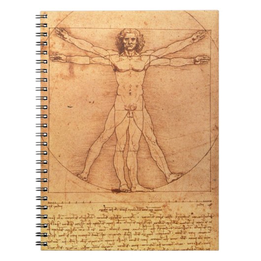 Carnet Étude d'anatomie de Leonardo da Vinci de corps (Devant)