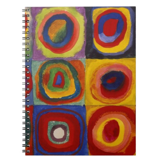 Carnet Étude des couleurs des cercles Carré (Devant)