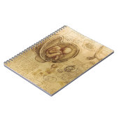 Carnet Étude du foetus de bébé par Leonardo da Vinci (Côté gauche)
