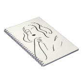 Carnet Étude simple - Esquisse d'une femme (Côté Droit)