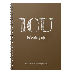 Carnet Étudiant en soins infirmiers ICU Tendance Minimali