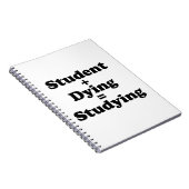 Carnet Étudiant Plus Mort Égal Étudier (Côté Droit)