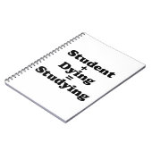 Carnet Étudiant Plus Mort Égal Étudier (Côté gauche)