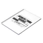 Carnet Étudiants en architecture | Cadeaux de profession  (Côté gauche)