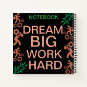 Carnet Étudiez. Hustle. Réussite (Dos)