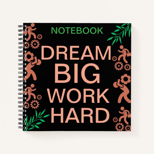 Carnet Étudiez. Hustle. Réussite (Devant)