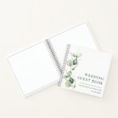 Carnet Eucalyptus Aquarelle Botanique Mariage invité (Intérieur)