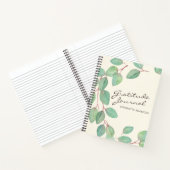 Carnet Eucalyptus Aquarelle Élégante Gratitude personnali (Intérieur)
