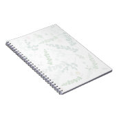 Carnet Eucalyptus & Blush Floral subtil Botanique (Côté Droit)