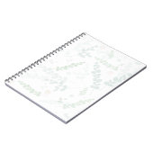 Carnet Eucalyptus & Blush Floral subtil Botanique (Côté gauche)