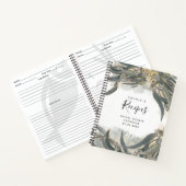 Carnet Eucalyptus Feuille Fêtes des mariées Recettes (Intérieur)