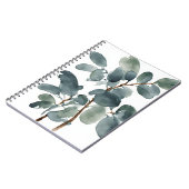 Carnet Eucalyptus - Fleurs à l'aquarelle (Côté gauche)