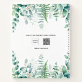 Carnet Éucalyptus fougère (Dos)