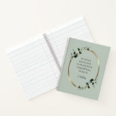 Carnet Eucalyptus Gold Sage Motivational Devis Idées (Intérieur)