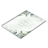 Carnet Eucalyptus Greenery Wedding Notebook 1001A (Côté gauche)