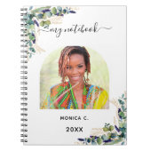 Carnet Eucalyptus verdure or photo moderne (Devant)