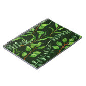 Carnet Eucalyptus vert foncé (Côté gauche)