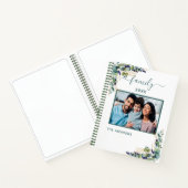 Carnet Eucalyptus vert nom de famille photo (Intérieur)