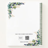 Carnet Eucalyptus vert nom de famille photo (Dos)