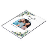 Carnet Eucalyptus vert nom de famille photo (Côté gauche)