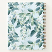 Carnet Eucalyptus Vert Sage Doux Aquarelle (Dos)