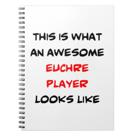 Carnet euchre player, awesome (Devant)