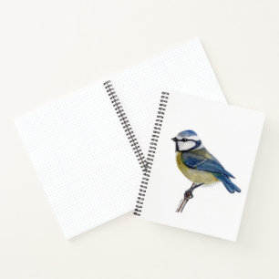 Carnet Eurasien Blue Tit Bird