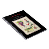 Carnet EVE Illustration peinte de vin rouge et citation (Côté Droit)