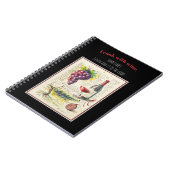 Carnet EVE Illustration peinte de vin rouge et citation (Côté gauche)