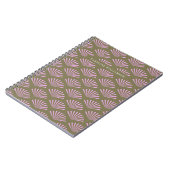 Carnet Éventail Art Déco Olive et Lilas Réception de Mari (Côté gauche)